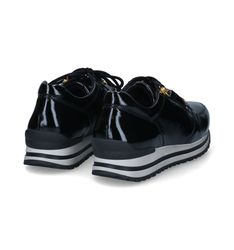 Gabor OptiFit Zwarte Sneakers in lak (315135)