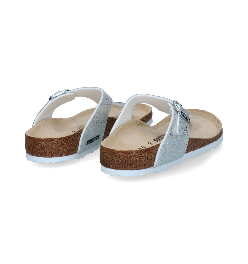 Birkenstock Gizeh BS Witte Teenslippers voor meisjes (338081)