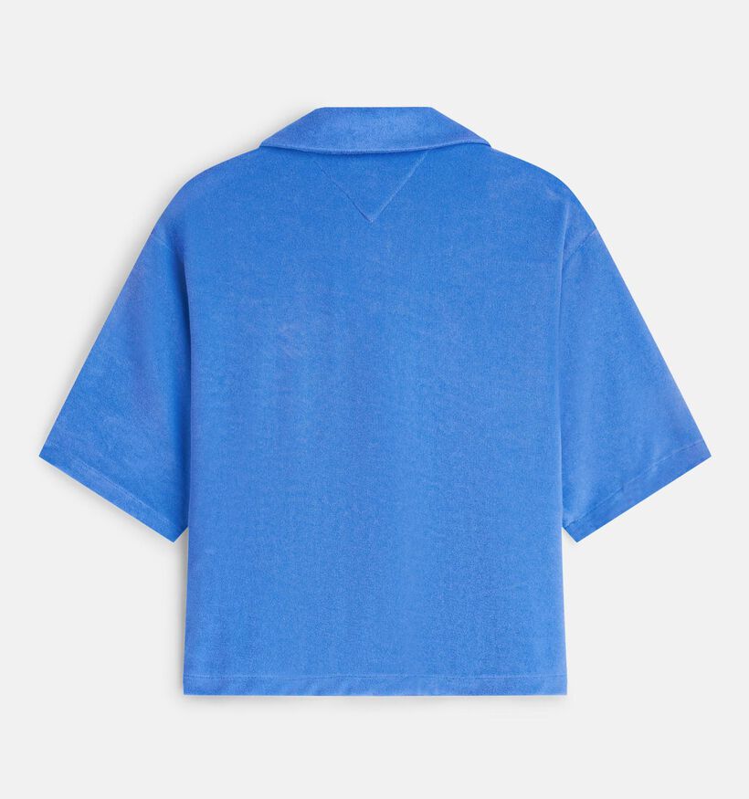 Tommy Hilfiger Toweling Blauwe Polo T-shirt voor dames (369260)