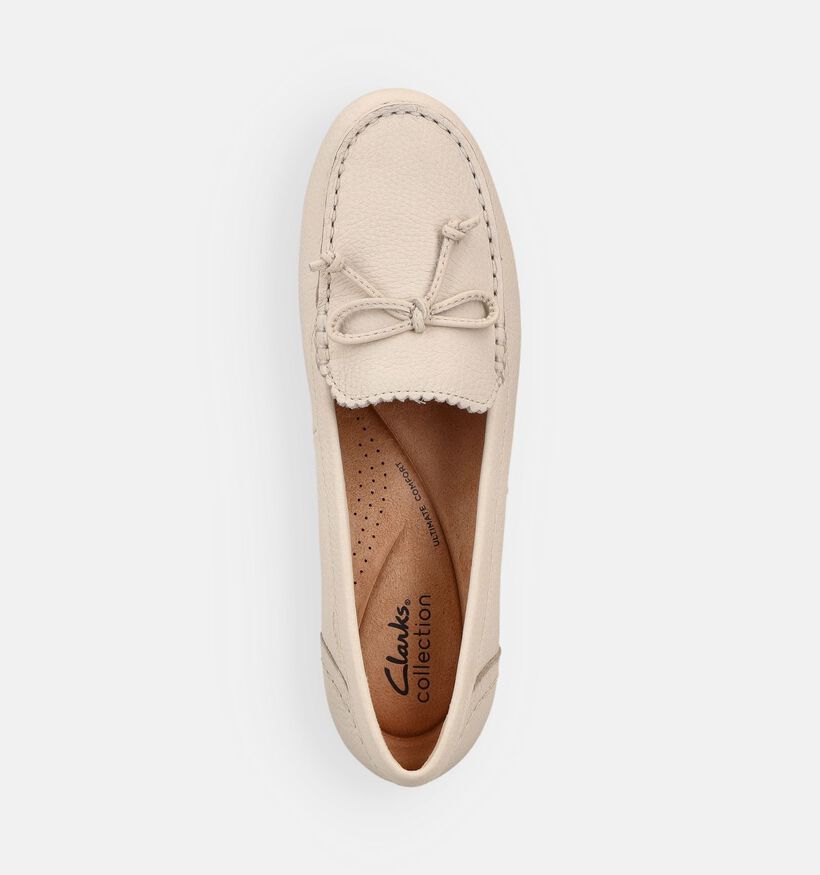 Clarks Elliotte Sail Mocassins en &Eacute;cru pour femmes (370564) - pour semelles orthop&eacute;diques
