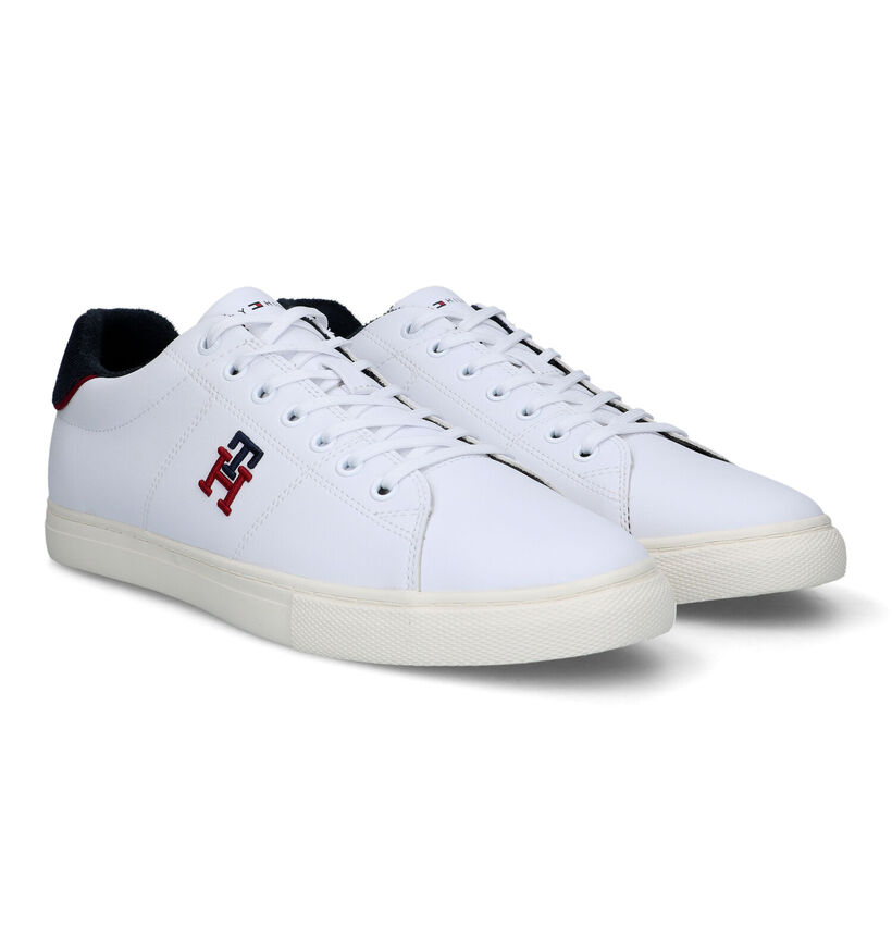 Tommy Hilfiger Core Vulc Varsity Witte Veterschoenen voor heren (318289)