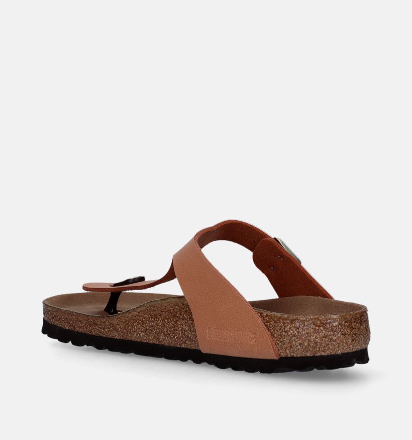 Birkenstock Gizeh Birko-Flor Bruine Teenslippers voor dames (339552)