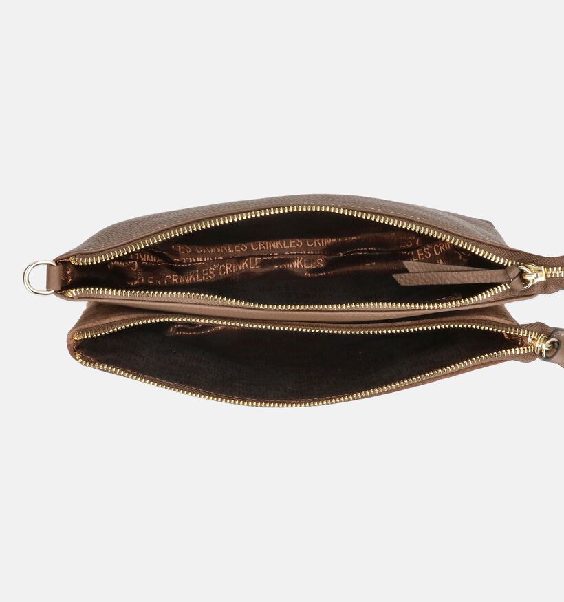 Crinkels Bruine Crossbodytas voor dames (381713)