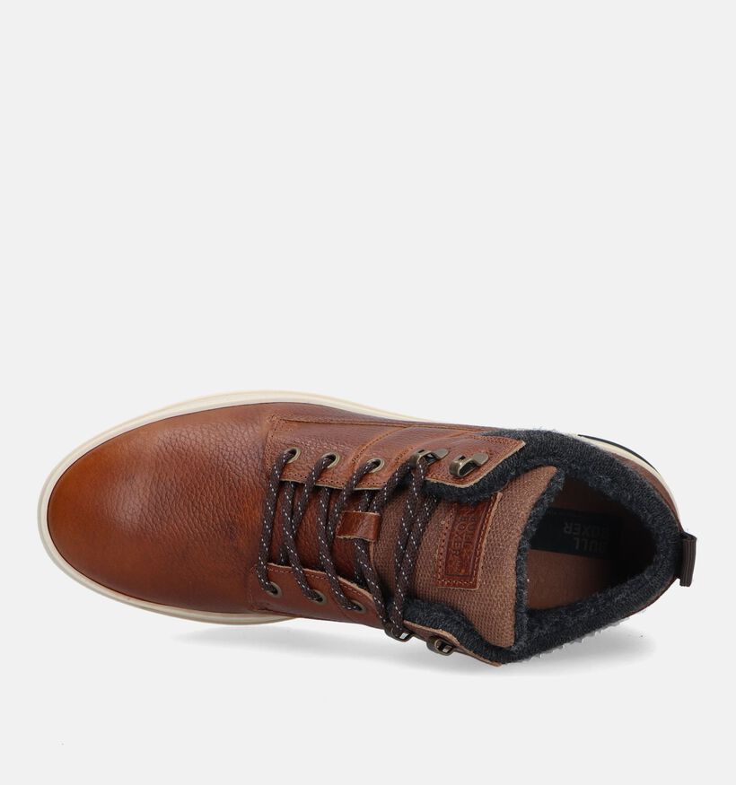 Bullboxer Chaussures hautes en Cognac pour hommes (328896) - pour semelles orthopédiques