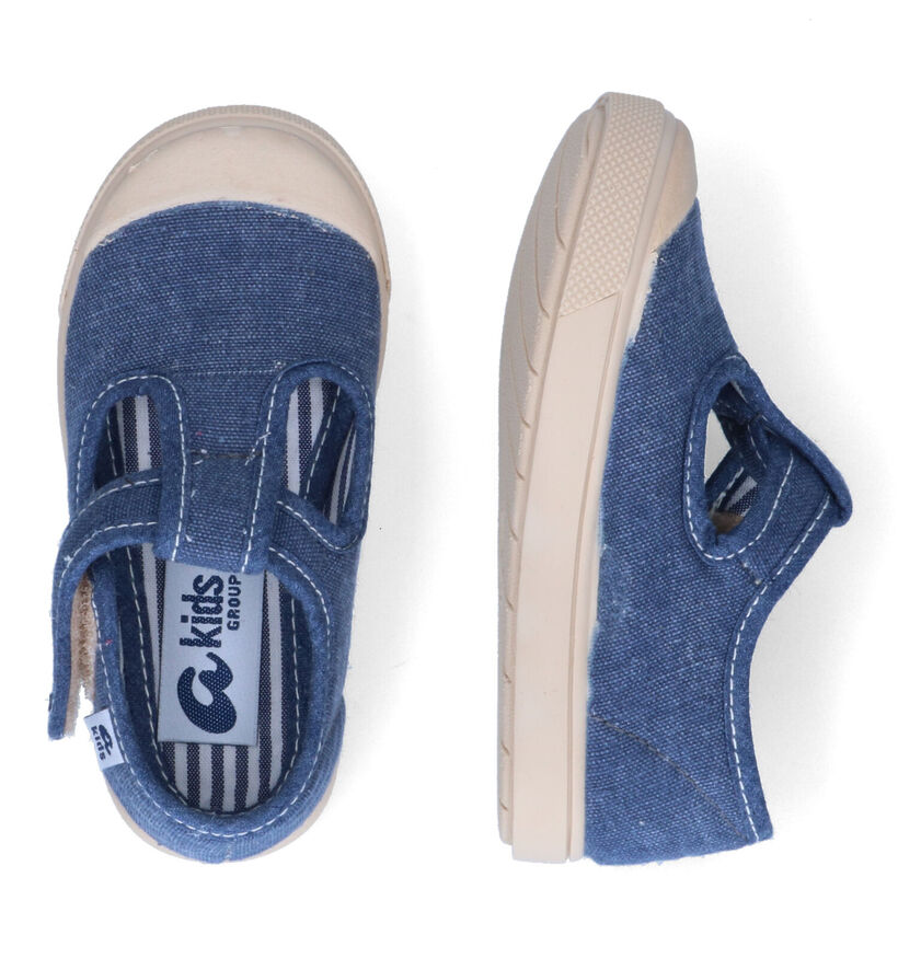 Ani Pepito Chaussures à velcro en Bleu pour garçons (312290)