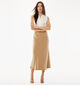 Mexx Dull Satin Midi Jupe mi-longue en Beige pour femmes (368559)