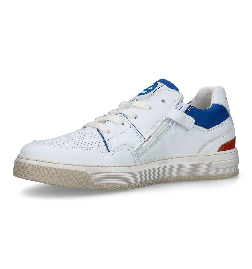 Kipling Hawkins Witte Veterschoenen in leer (323987)