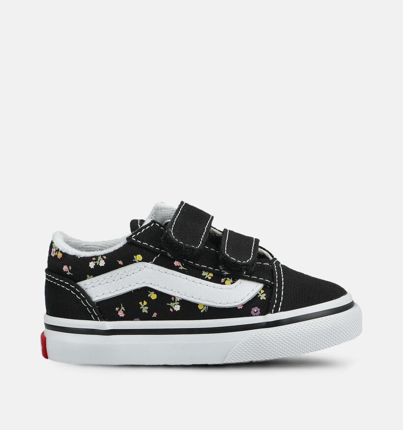 Vans Old Skool Baskets basses pour b&eacute;b&eacute; en Noir pour filles, gar&ccedil;ons (376415)