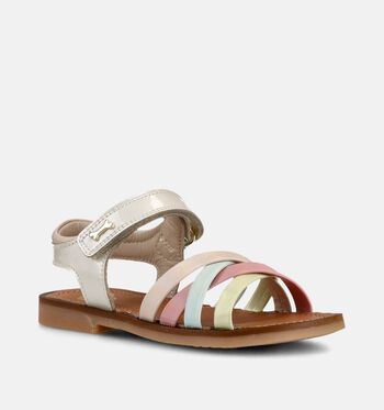 STONES and BONES Sandalen Geel/Beige/Roze