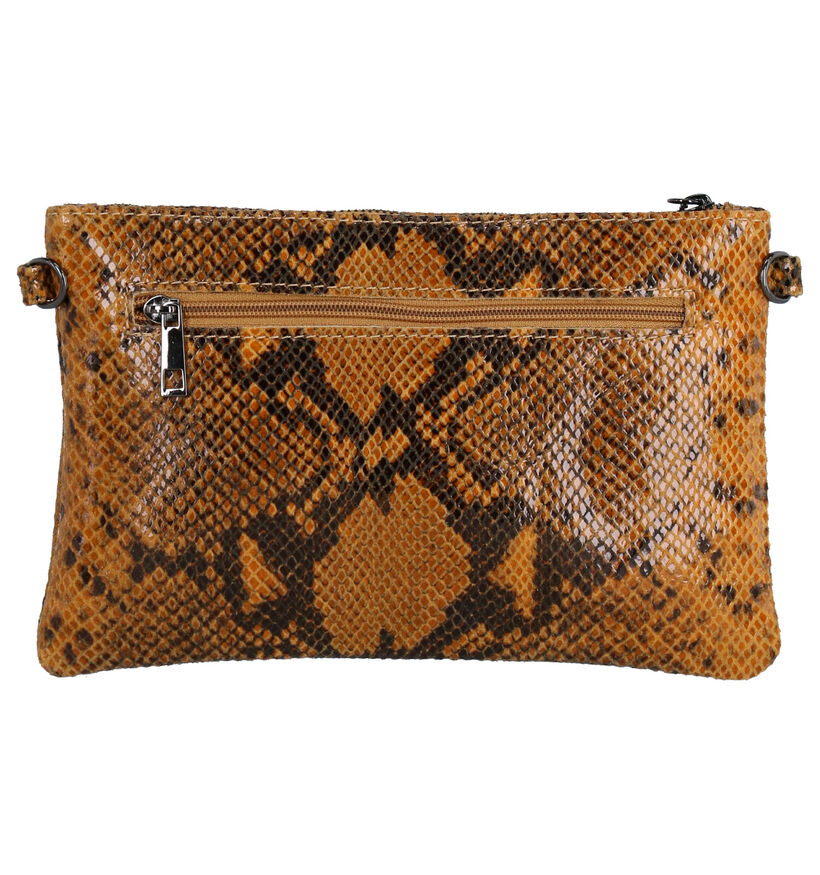 Hampton Bays Gele Crossbody Tas in leer (275631)