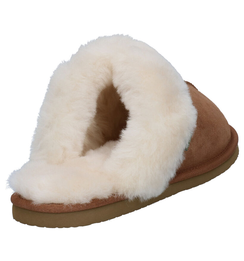 Bullboxer Cognac Pantoffels in wol (292876)