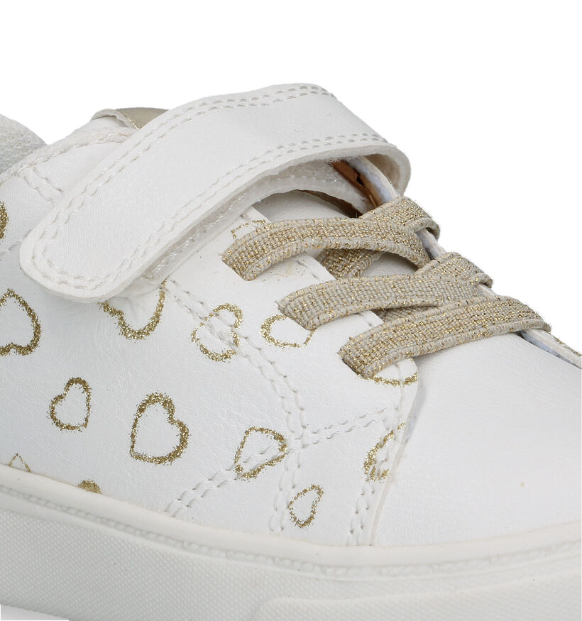 SJ Witte Sneakers voor meisjes (320748) - geschikt voor steunzolen