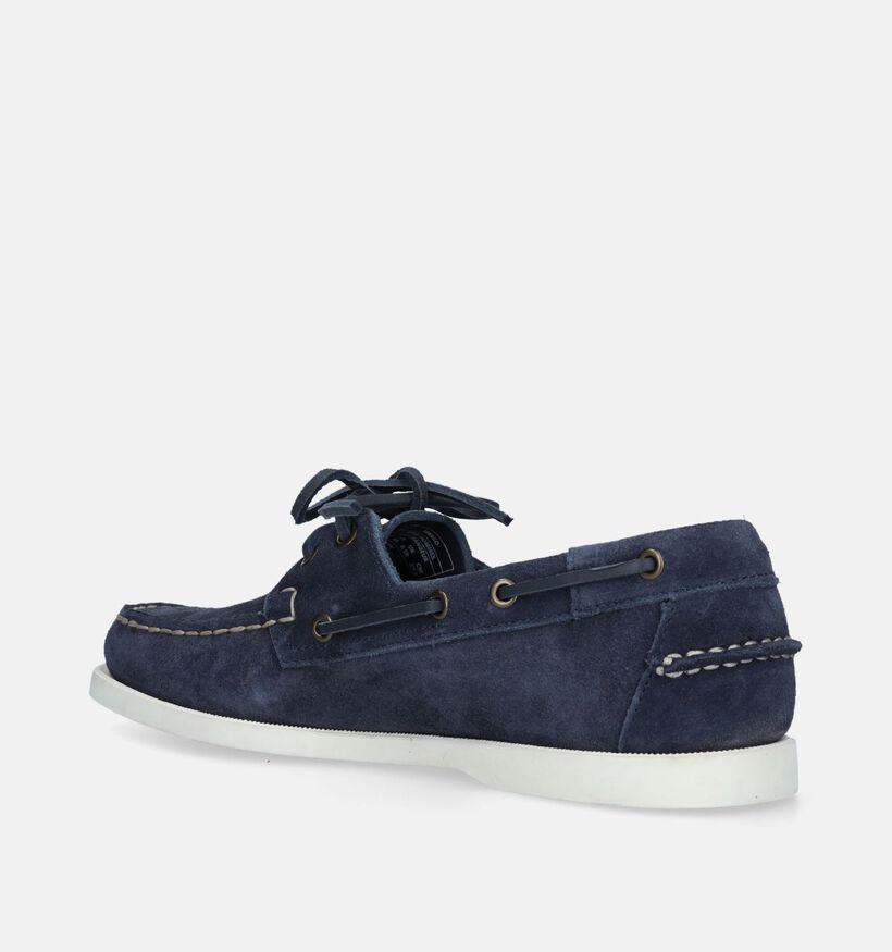 Sebago Dockside Portland Flesh Out Blauwe Bootschoenen voor heren (336841)