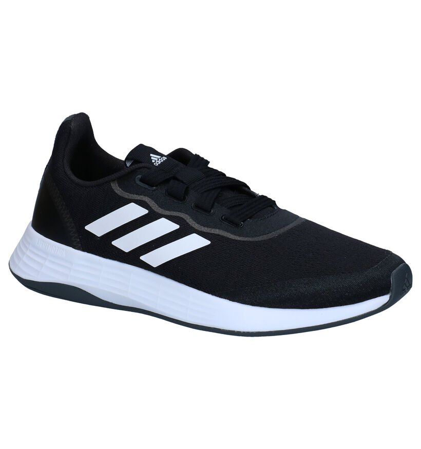 adidas QT Racer Zwarte Sneakers voor dames (290834) - geschikt voor steunzolen