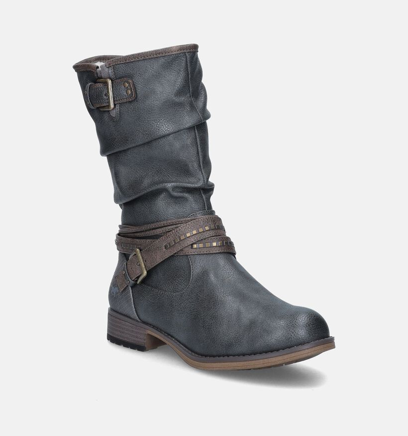 Mustang Grijze Korte laarzen voor dames (345410)