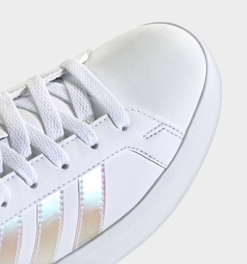 adidas Grand Court 3.0 Witte/Iridescent Sneakers voor meisjes (366705)