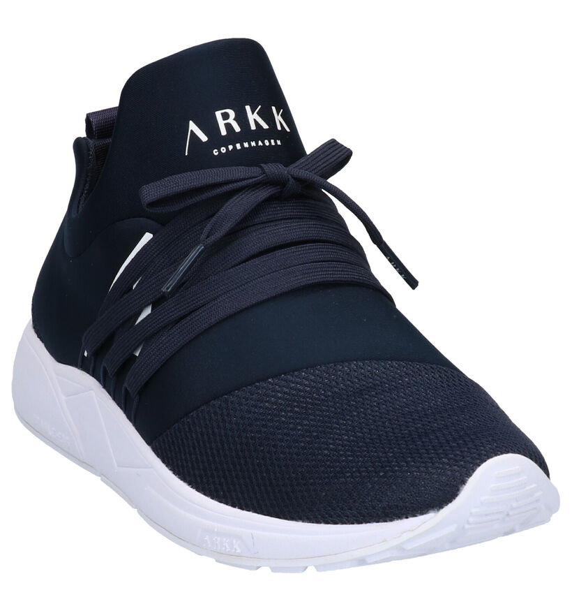 ARKK Raven Mesh Blauwe Slip-on Sneakers in stof (271002)