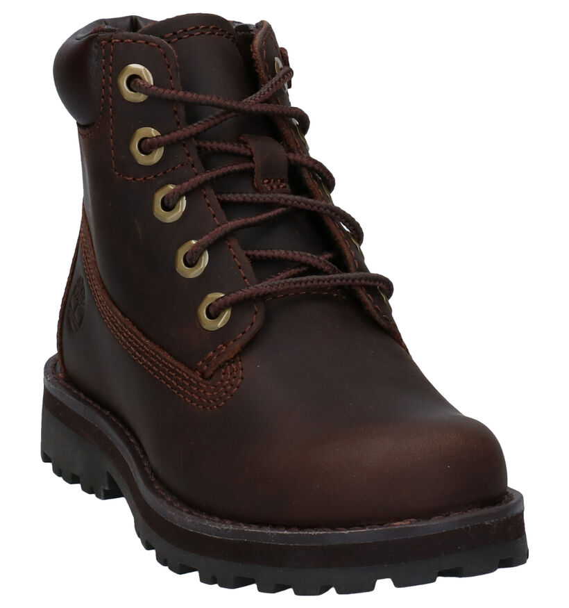 Timberland Courma Kid 6 inch Bottines en Marron pour filles, garçons (329077) - pour semelles orthopédiques
