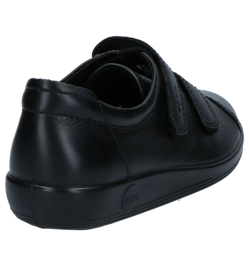 Ecco Soft 2.0 Chaussures à velcro en Noir pour femmes (314895) - pour semelles orthopédiques