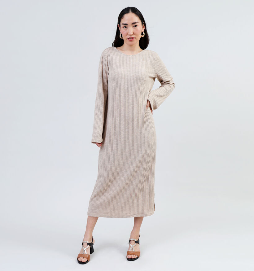 Pieces Lena Robe maxi en Beige pour femmes (342015)