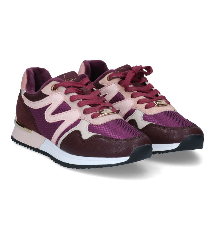 Mexx Kate Bordeaux Sneakers voor dames (313070) - geschikt voor steunzolen