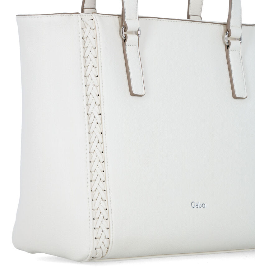 Gabor Jolene Ecru Shopper Tas met Rits voor dames (324789)