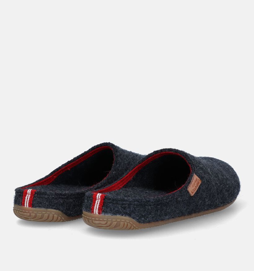 Living Kitzbühel Pantoufles ouvertes en Gris pour hommes (332474) - pour semelles orthopédiques