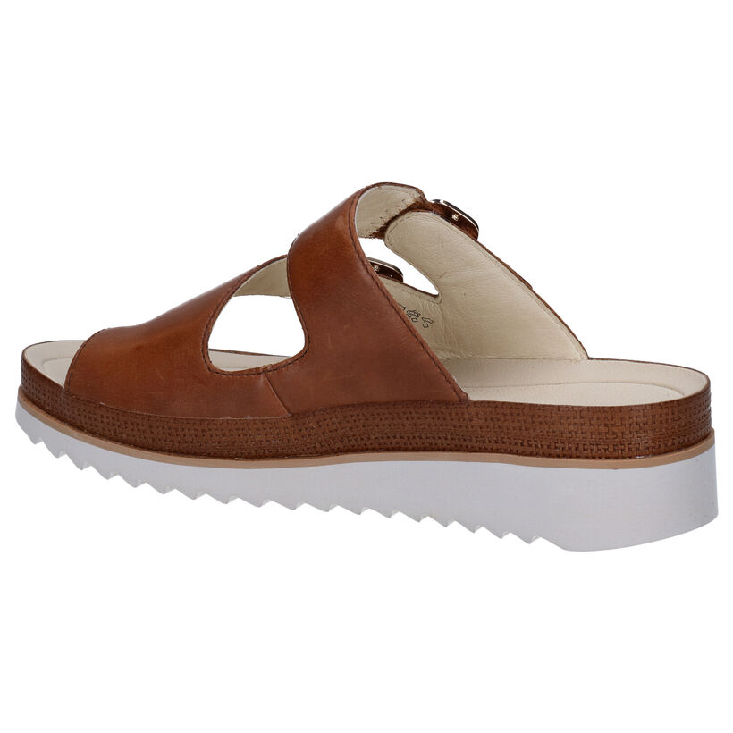 Gabor Best Fitting Cognac Teenslippers in leer (287968)