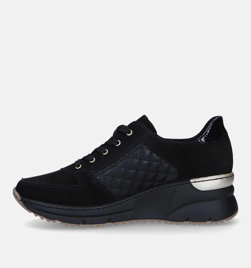 Rieker Baskets Wedge en Noir pour femmes (331599) - pour semelles orthopédiques