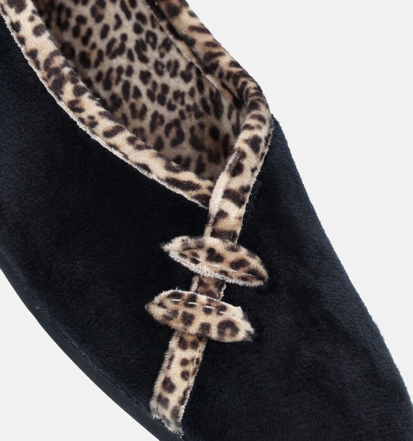 Torfs Home Pantoufles fermées en Noir pour femmes (348469)