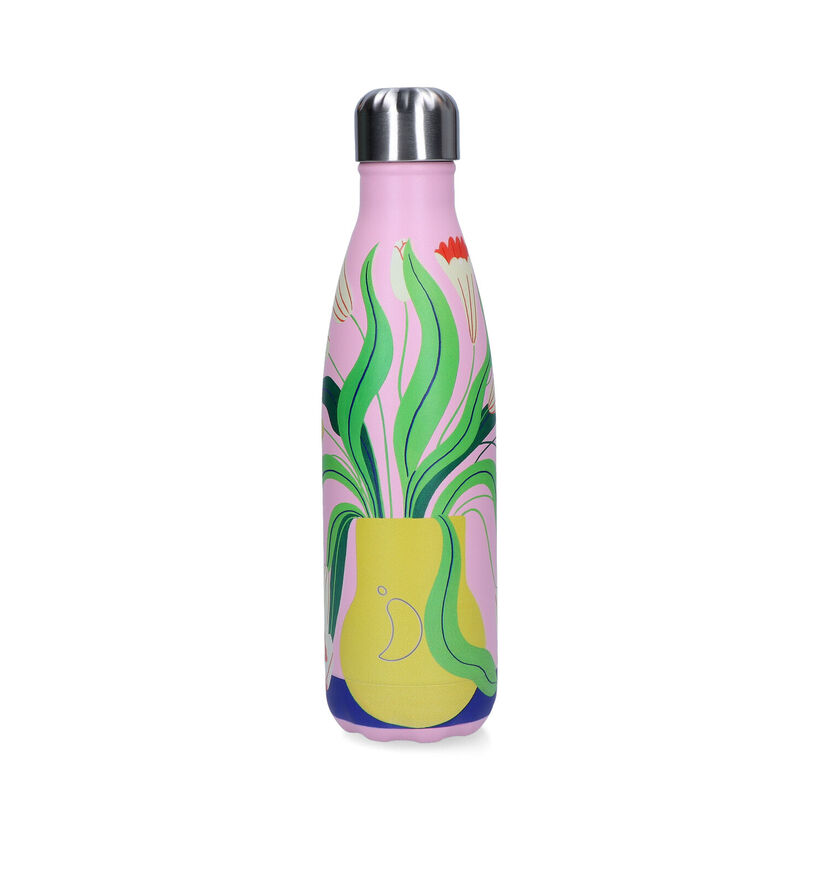 Chilly's x Agathe Singer Wiggling Flowers Roze Drinkfles 500ml voor dames, meisjes (331284)