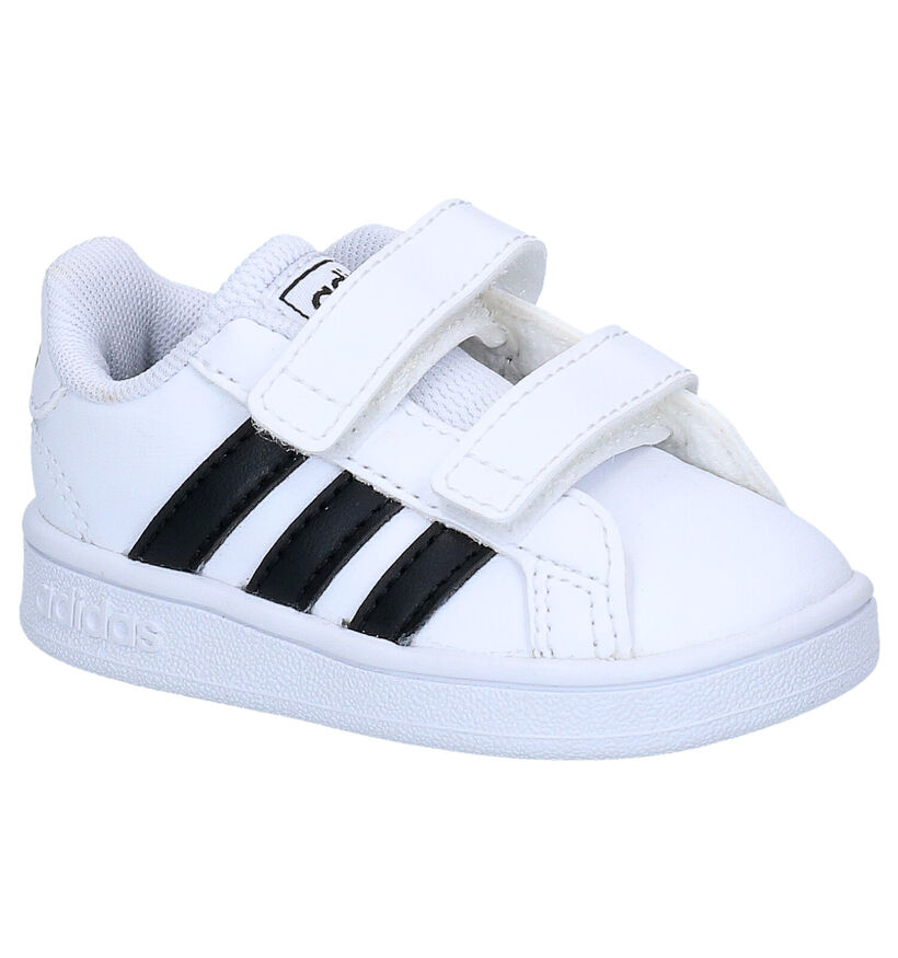 adidas Grand Court Witte Sneakers in kunstleer (307964)