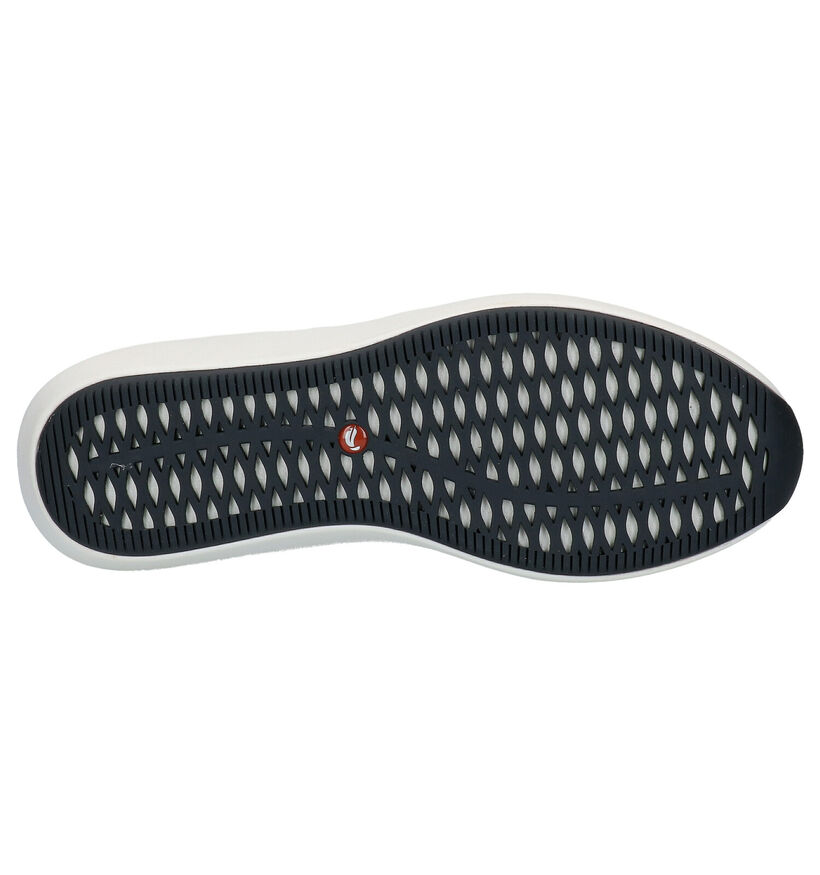 Witte Veterschoenen Unstructured by Clarks in leer (241587)