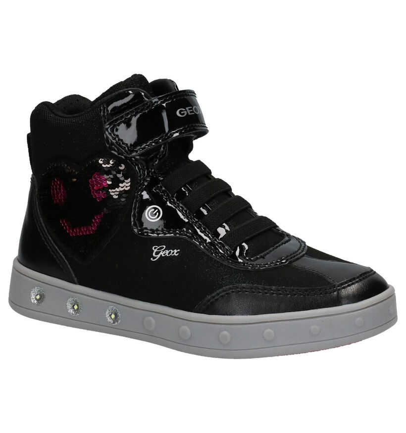 Geox Skylin Girl Zwarte Sneakers in lak (262013)