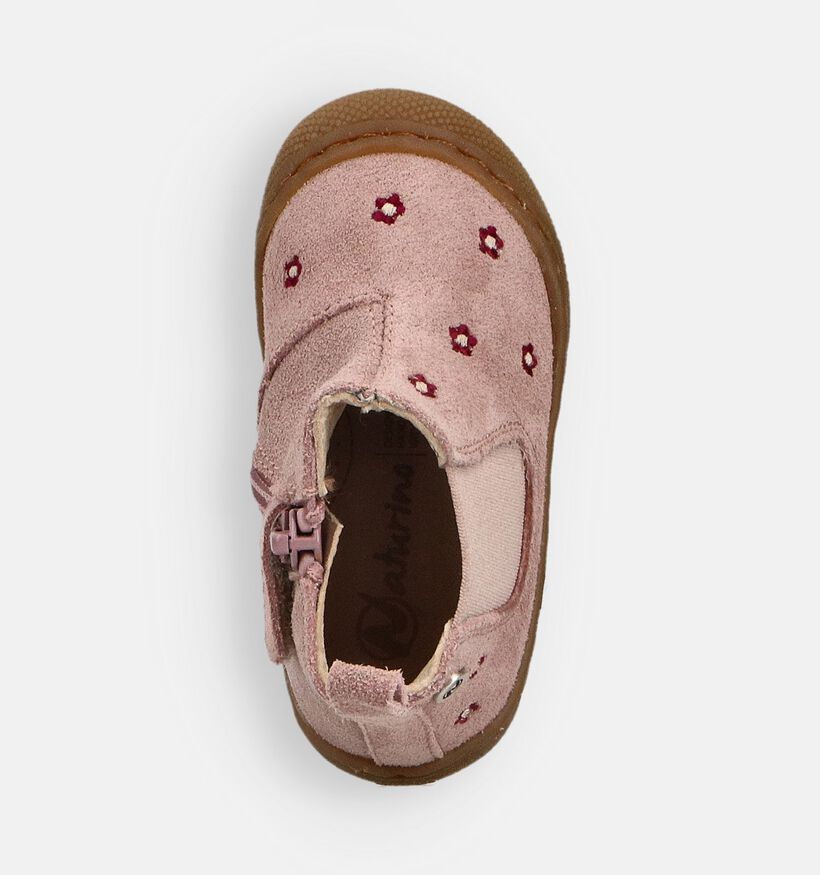 Naturino Sally Daisies Boots pour bébé en Rose pour filles (364287) - pour semelles orthopédiques