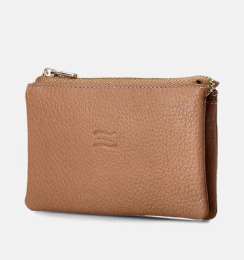 Crinkles Portemonnees Zwart/Oranje/Beige/Cognac/Bruin/Taupe/Blauw/Groen