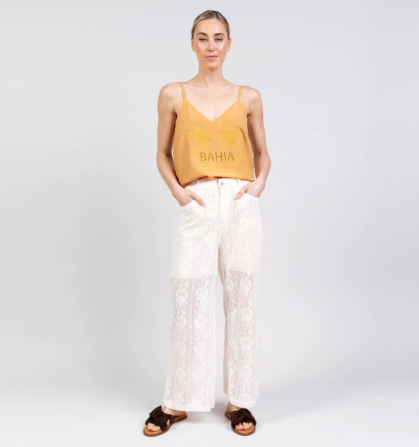 Rue Mazarine Ellison Pantalon en Ecru pour femmes (375874)