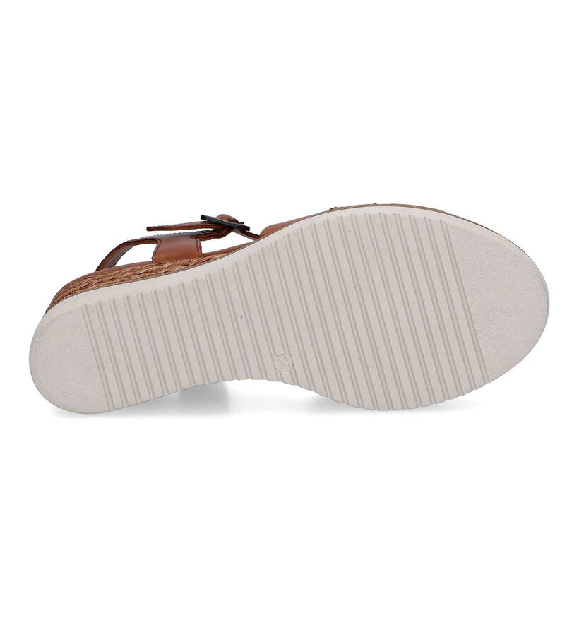 Tamaris Cognac Sandalen in leer (307598)