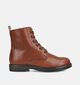 FR by Romagnoli Boots &agrave; lacets en Cognac pour filles (379003) - pour semelles orthop&eacute;diques