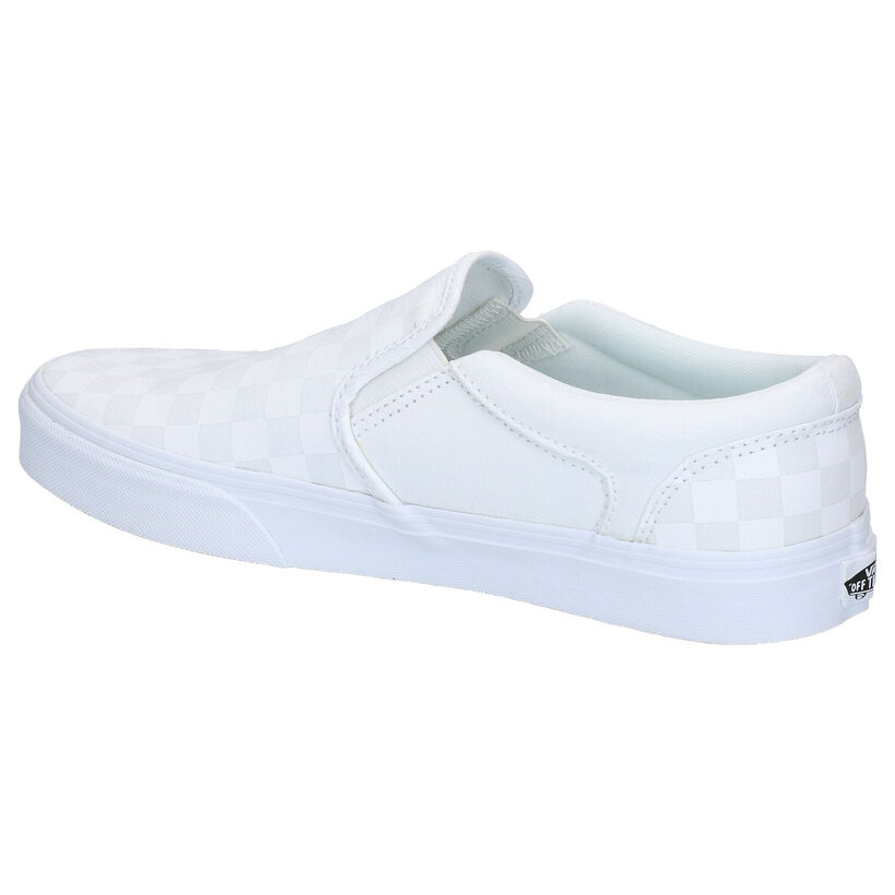 Vans Asher Wit/Zwarte Slip-on Sneakers voor heren (321114)