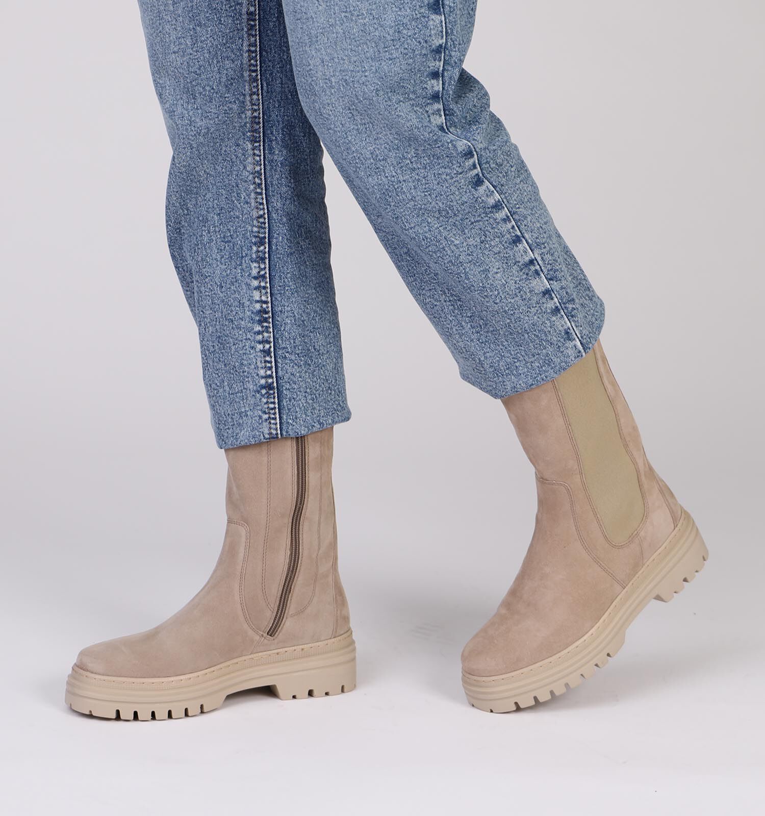 Gabor Best Fitting Beige Chelsea Boots Dames Boots Laarzen Online op TORFS.BE