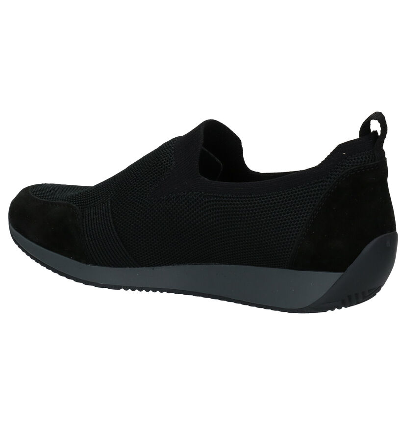 Ara Lissabon Chaussures Slip-on en Noir en textile (282774)