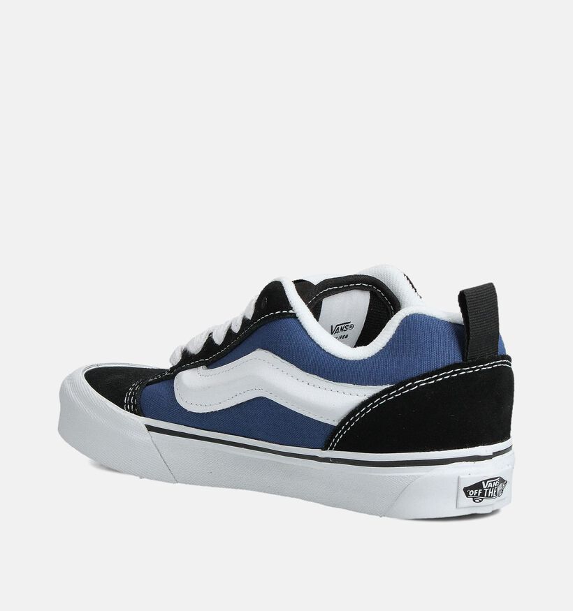 Vans Knu Skool Baskets en Bleu/Noir pour filles, garçons (361169)