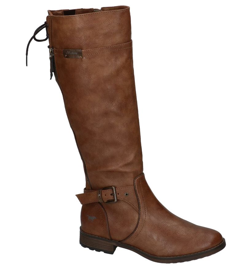 Mustang Bottes hautes en Cognac en simili cuir (259919)