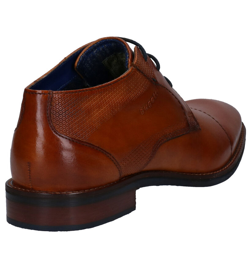 Bugatti Chaussures hautes en Cognac en cuir (281776)