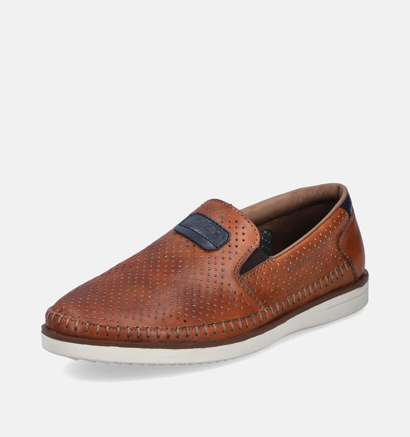 Rieker Chaussures à enfiler en Cognac pour hommes (354799)