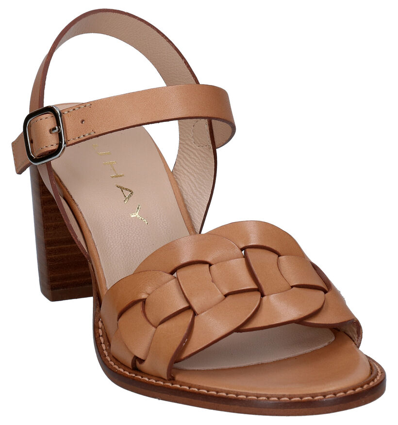 JHay Cognac Sandalen in leer (289500)