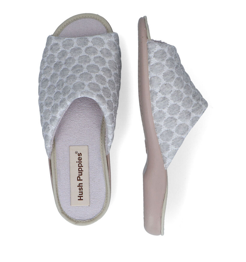 Hush Puppies Dub Pantoufles en Gris en textile (308853)