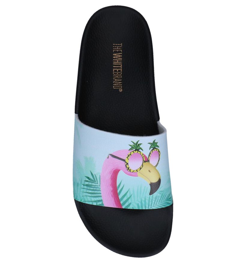 Multicolor Badslippers The White Brand Flamingo , , pdp