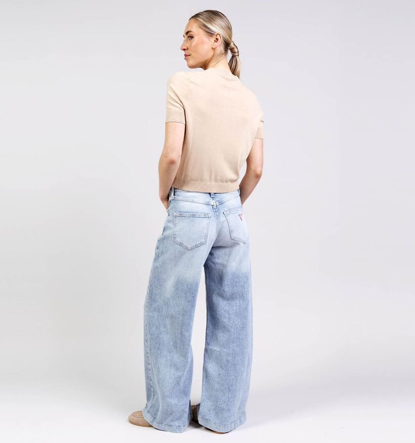 Guess Foamy Taupe Trui met Korte Mouwen voor dames (370374)